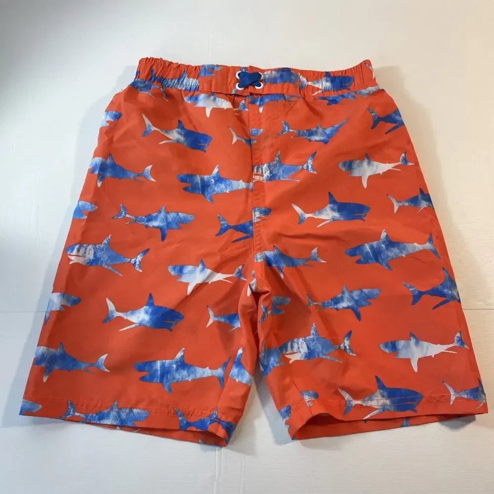 Boys Size 6 7 Shorts Lot Champion Jordan Craig Shark Swim Trunks Gamer Active 5P